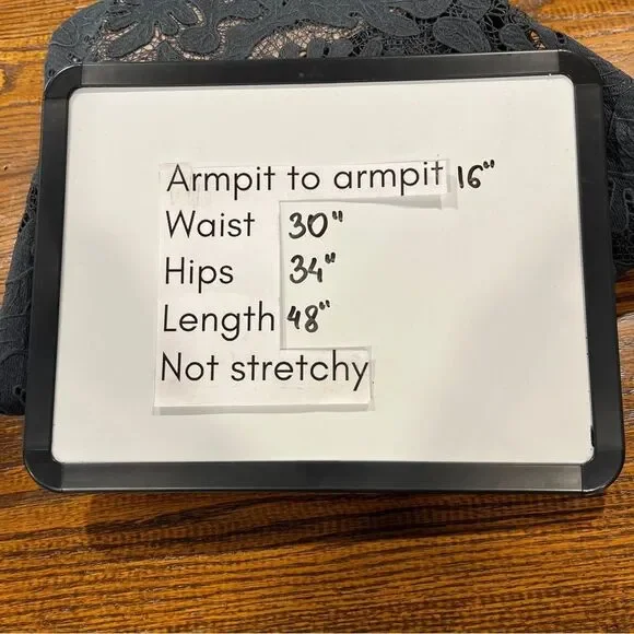 Chelsea28 Elegant charcoal color Lace midi Dress size 6 - Picture 8 of 12